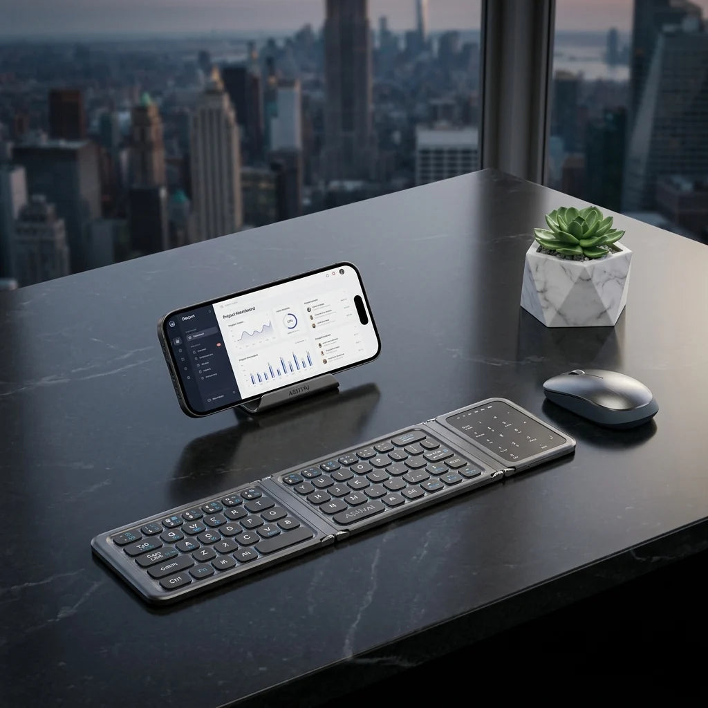 Three Fold Keyboard with Touchpad Support