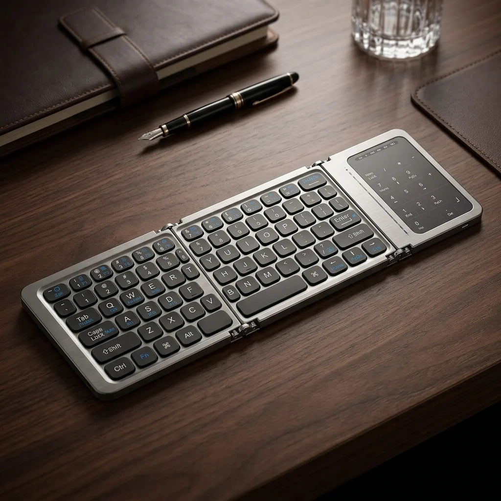 Three Fold Keyboard with Touchpad Support