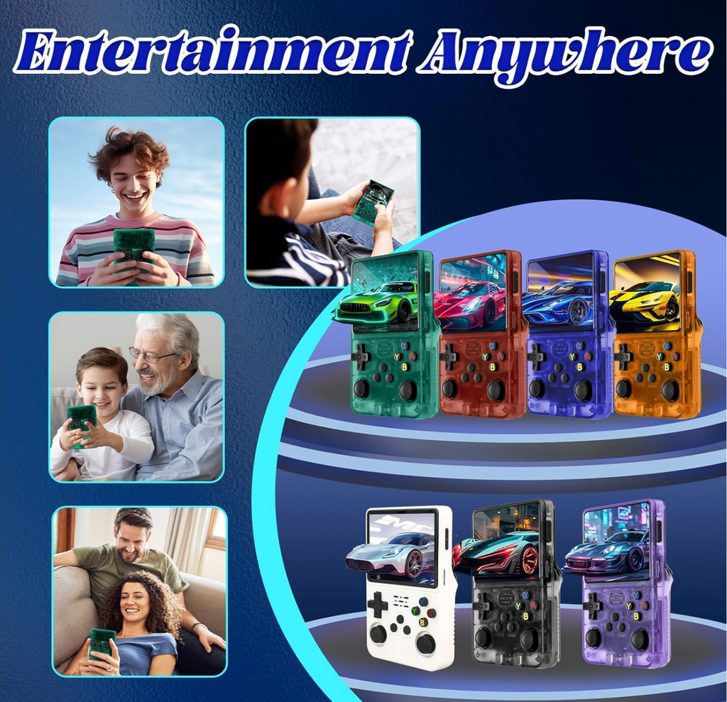 R36S Retro Handheld Gaming Device, 64GB Storage with 15000+ Built-in Games