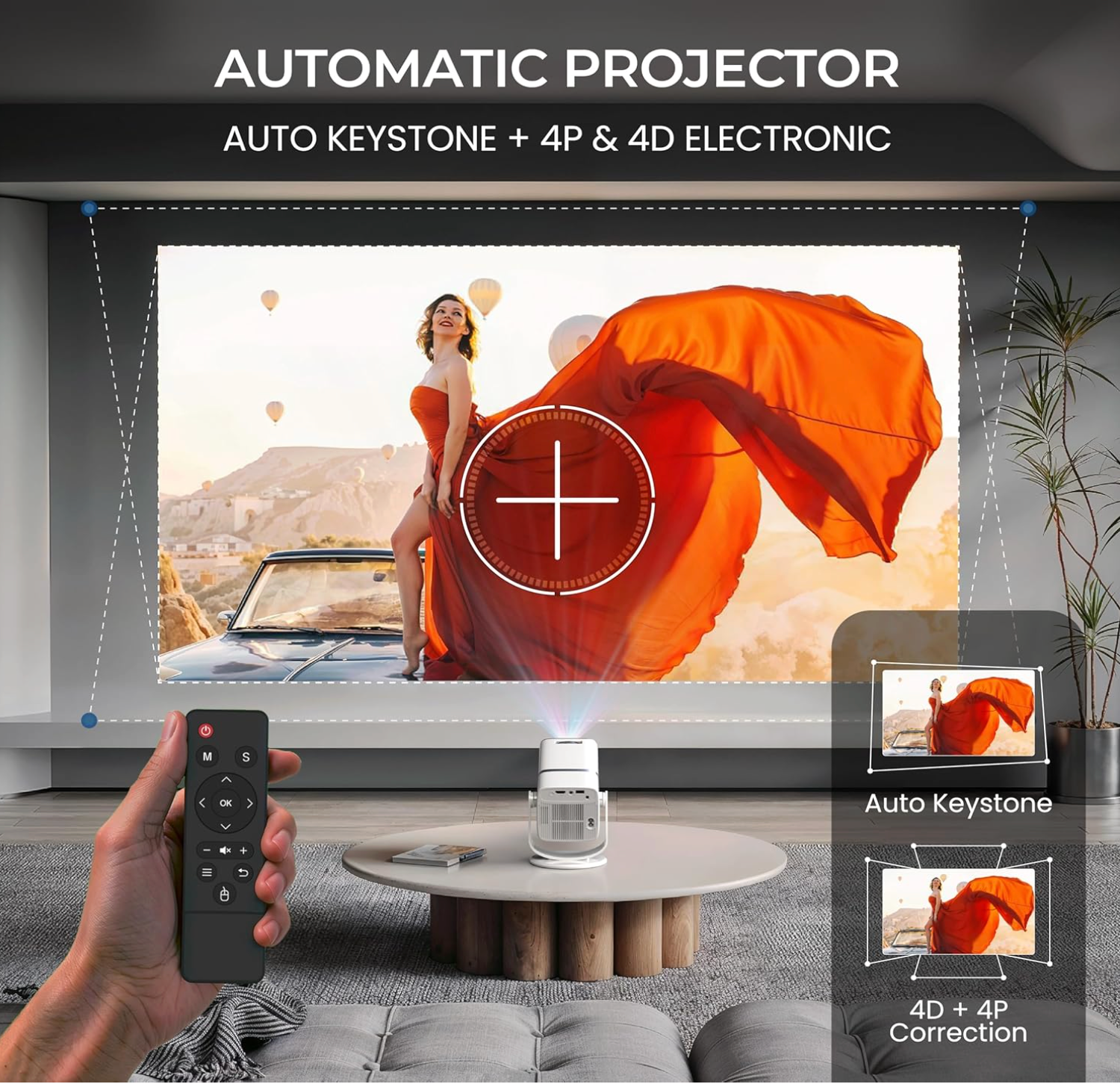 Projector 4k Ultra HD Full HD 1080p Automatic Home Projector