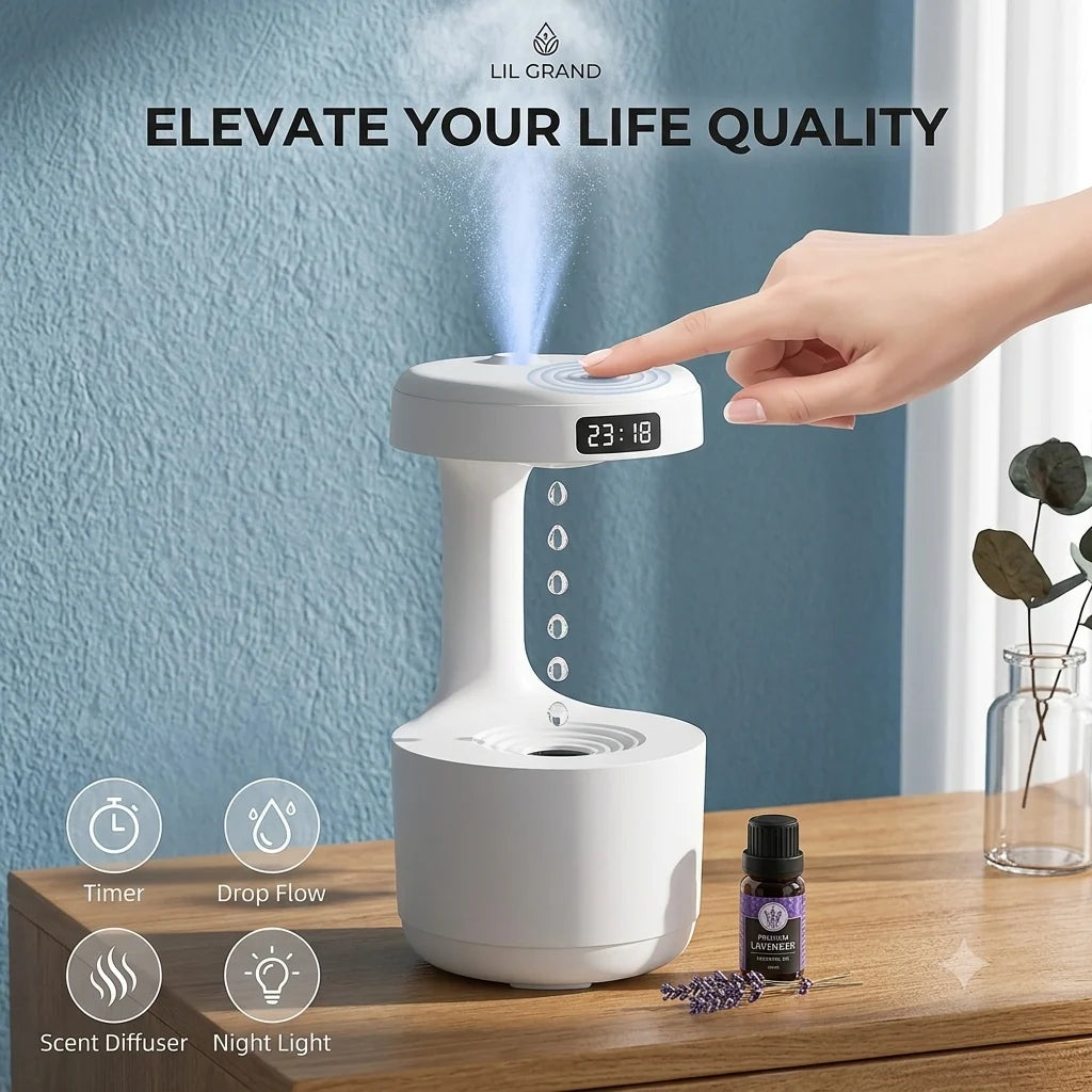 Anti Gravity Water Drop Humidifier Diffuser
