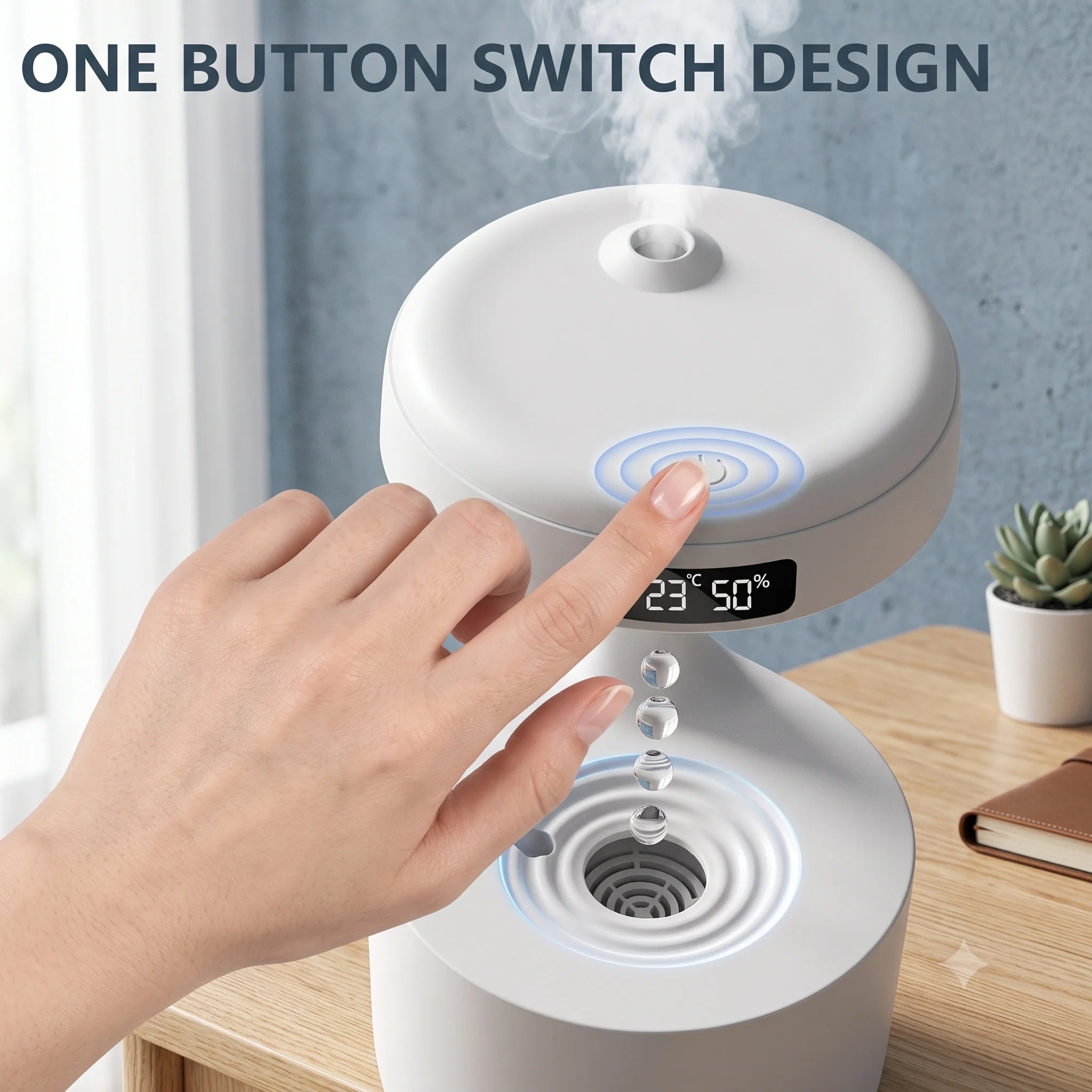 Anti Gravity Water Drop Humidifier Diffuser